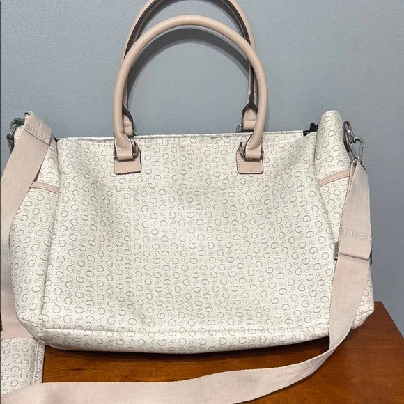 Guess Cream and Pink Women's Bag - Picture 6 of 8